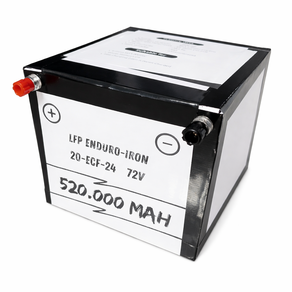 Baterai Motor Listrik ENDURO-IRON 1600Wh 72V 520000MAH